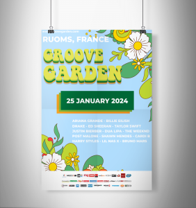 Mockup Affiche Groove Garden